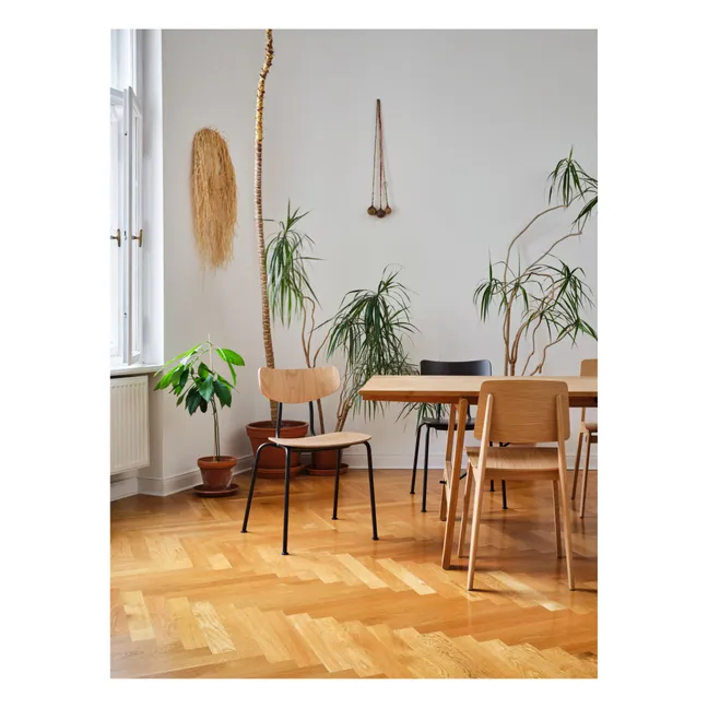 Moca Chair - Chromed Base - Jasper Morrison | Dark Oak