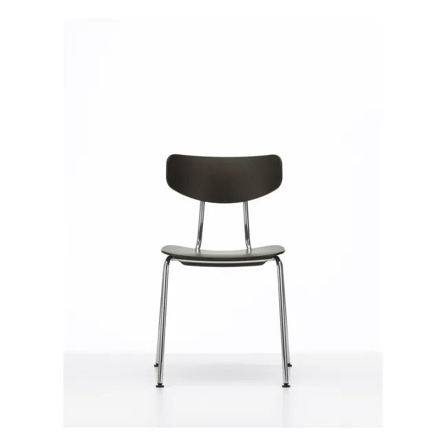 Moca Chair - Chromed Base - Jasper Morrison | Dark Oak