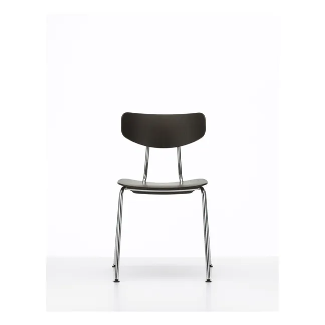 Sedia Moca - Base cromata - Jasper Morrison | Quercia scuro