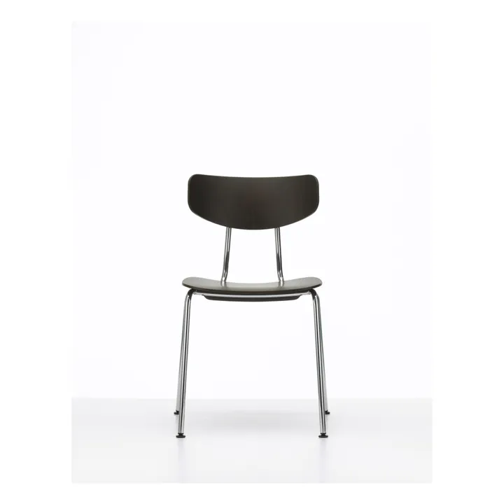 Moca Chair - Chromed Base - Jasper Morrison | Dark Oak- Product image n°4