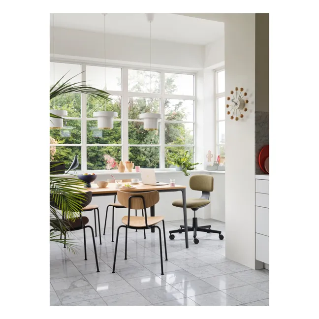 Moca Chair - Chromed Base - Jasper Morrison | Dark Oak