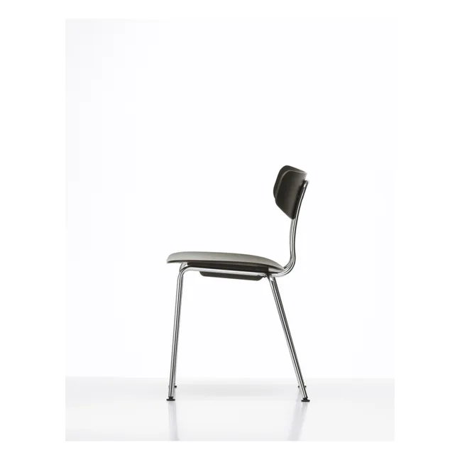 Moca Chair - Chromed Base - Jasper Morrison | Dark Oak