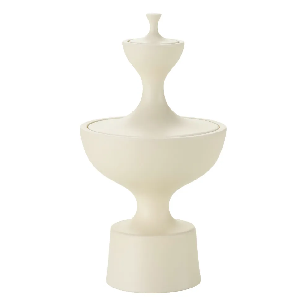 Vitra Cream Ceramic Container - Alexander Girard