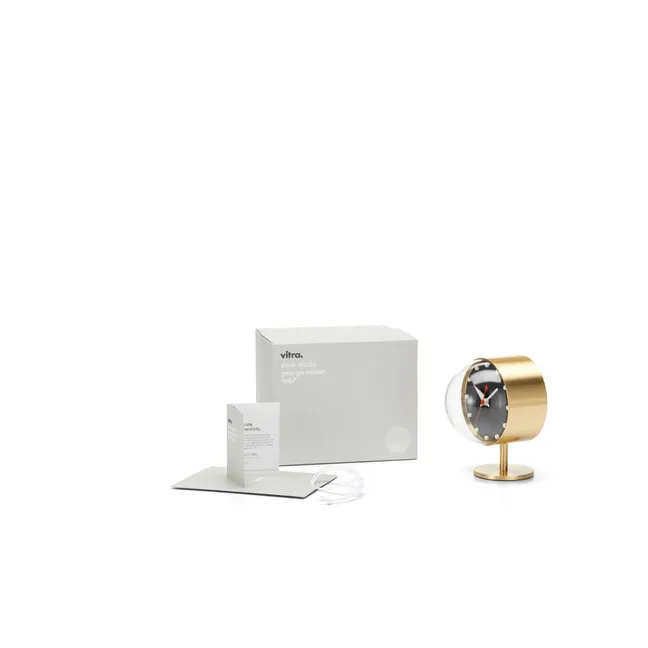 Reloj de mesa - George Nelson | Dorado