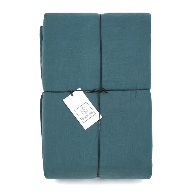 Bettbezug aus Baumwoll-Voile Dili | Blau