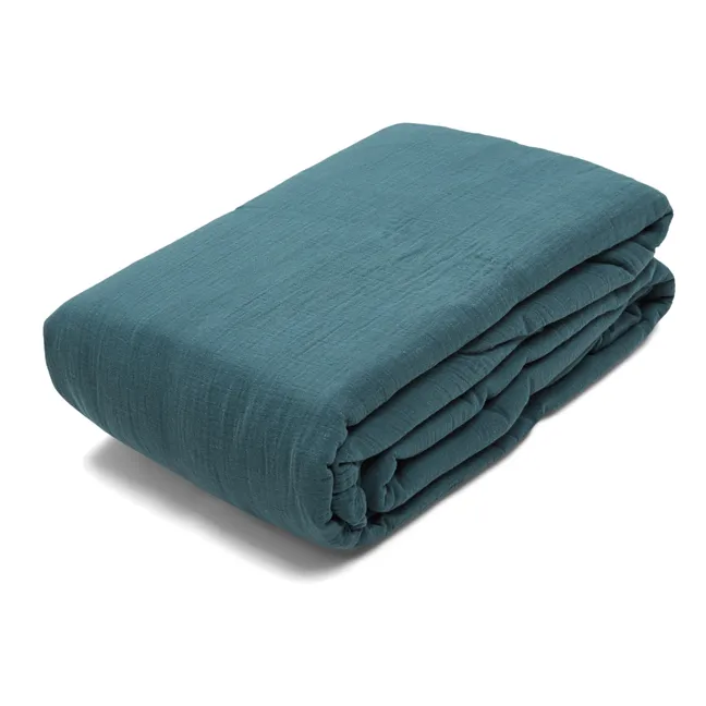 Bettbezug aus Baumwoll-Voile Dili | Blau
