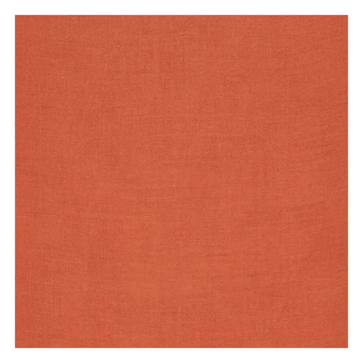 Funda de edredón Dili en velo de algodón | Rojo ladrillo- Imagen del producto n°6