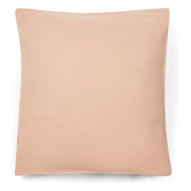 Dili Cotton Voile Pillowcase | Beige pink