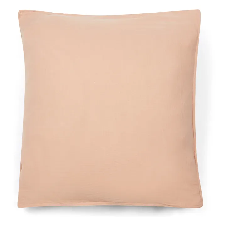 Dili Cotton Voile Pillowcase | Beige pink- Product image n°0