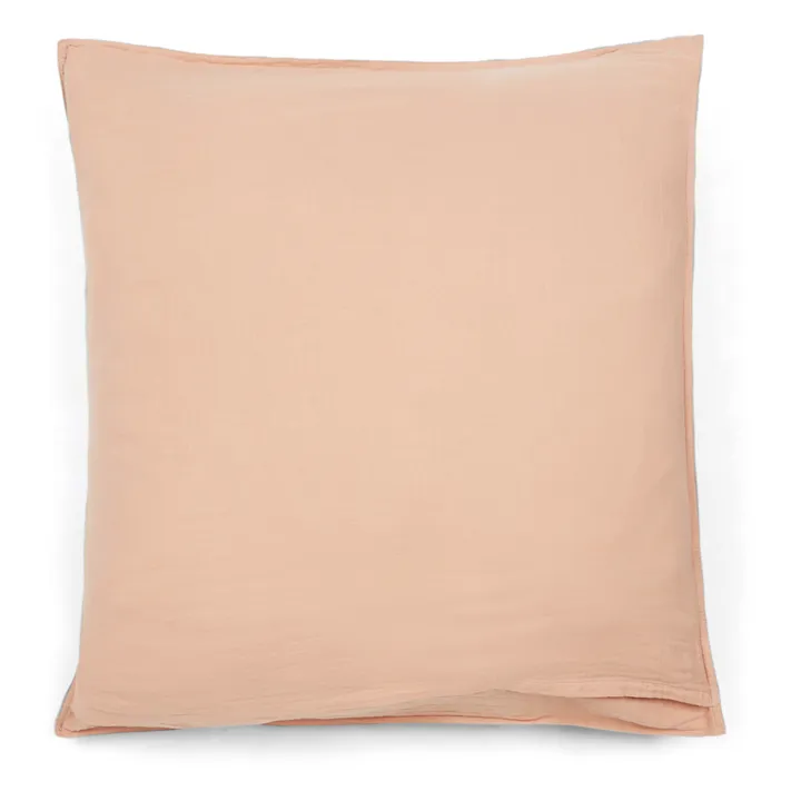 Dili Cotton Voile Pillowcase | Beige pink- Product image n°2