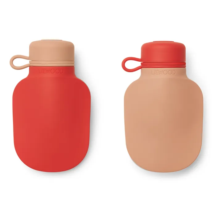 Silvia Silicone Flasks - Set of 2 | Red- Product image n°0