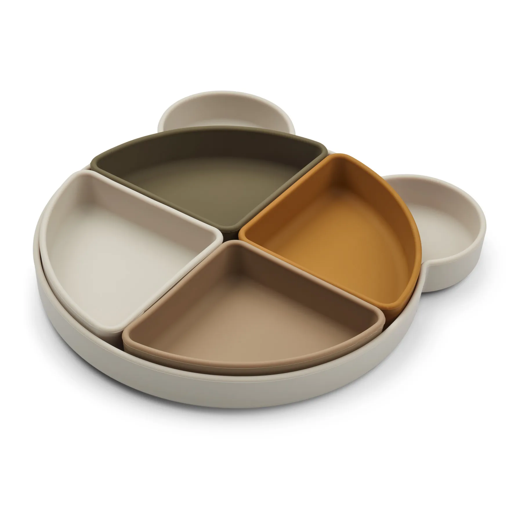 Liewood Multicoloured Arne Silicone Compartment Plates