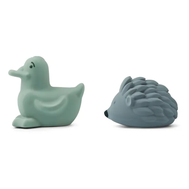Henrik Natural Rubber Bath Toys - Set of 2 | Mint Green