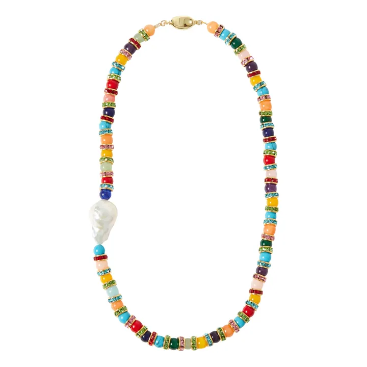 Collar Perla natural y perlas variadas | Multicolor- Imagen del producto n°0