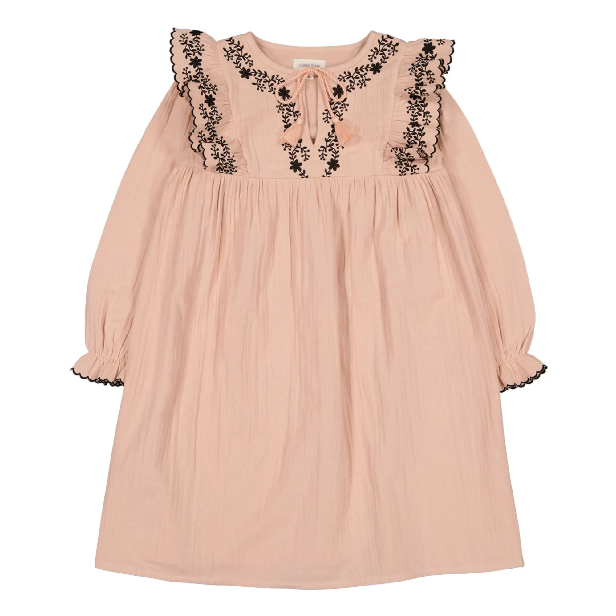 Louis Louise Pale Pink Anne Lise Organic Cotton Gauze Dress