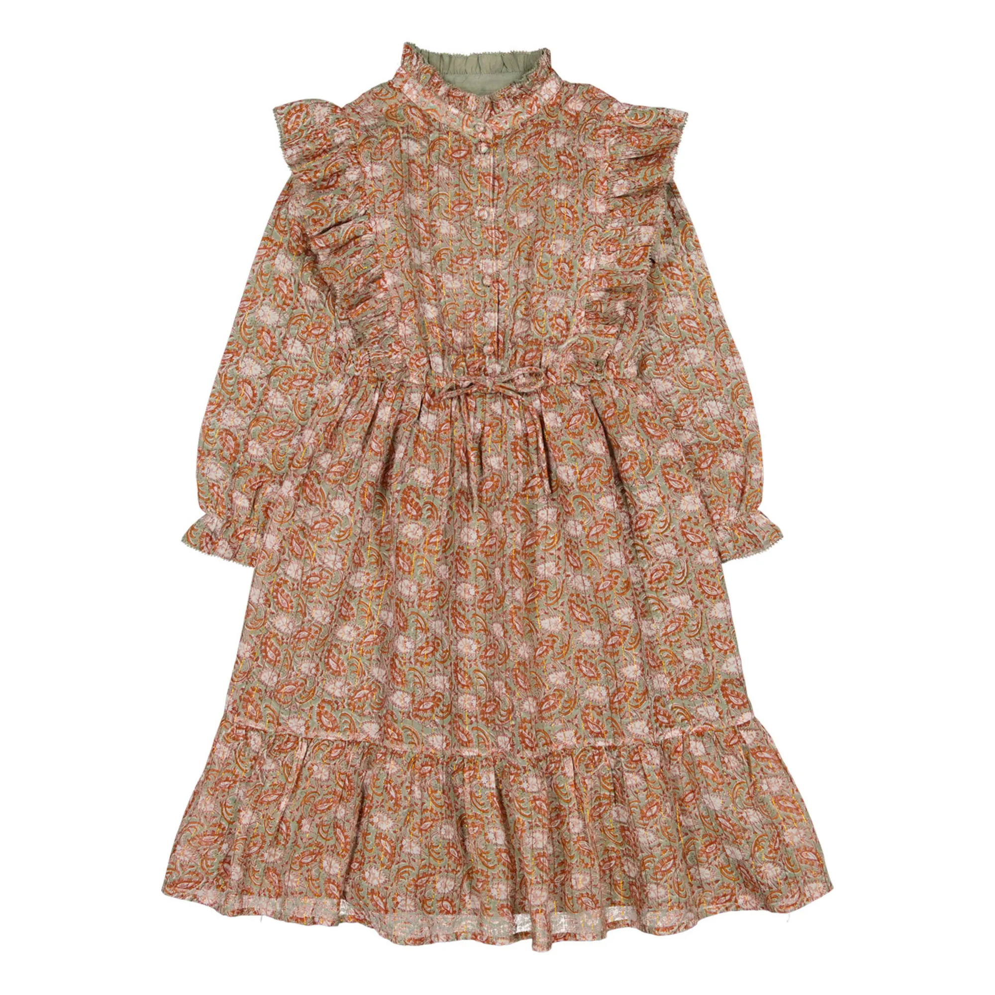 Louis Louise Green Dahlia Long Lurex Dress