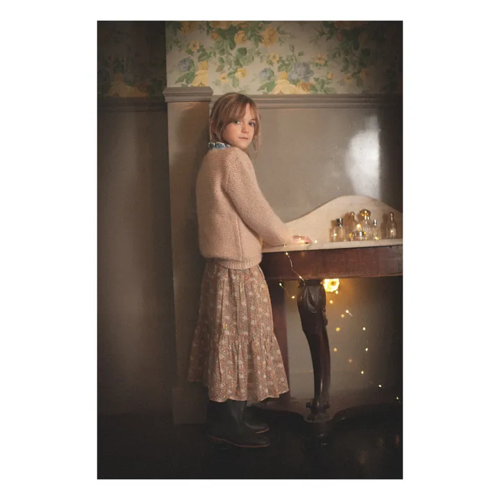 Esmeralda Lurex Skirt | Light khaki- Product image n°1