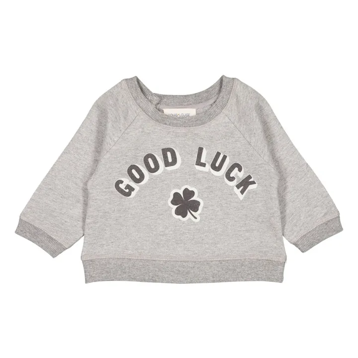 James Good Luck Baby Sweatshirt | Heather grey- Product image n°0