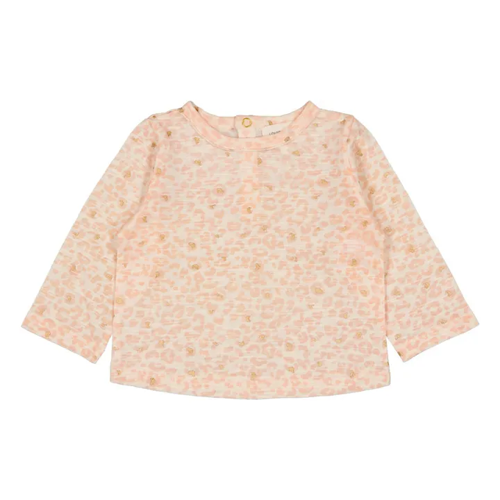 Jules Leopard T-Shirt | Pale pink- Product image n°0
