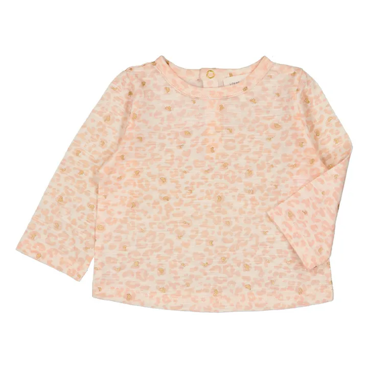 Jules Leopard T-Shirt | Pale pink- Product image n°1
