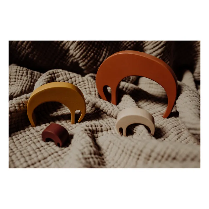 Stapelelefant aus Holz | Terracotta- Produktbild Nr. 2