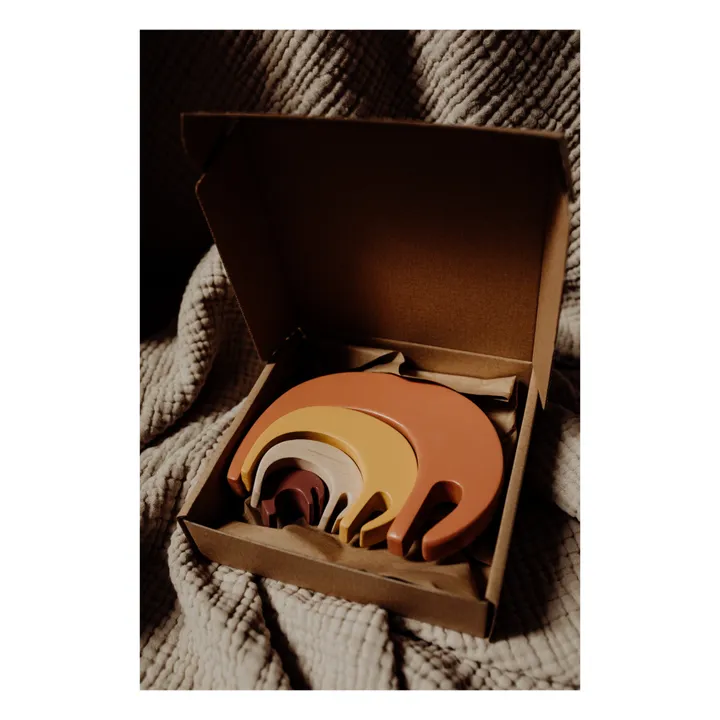 Stapelelefant aus Holz | Terracotta- Produktbild Nr. 5