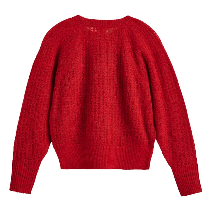 Jersey de lana merina y alpaca bebé Gepart | Rojo- Imagen del producto n°3