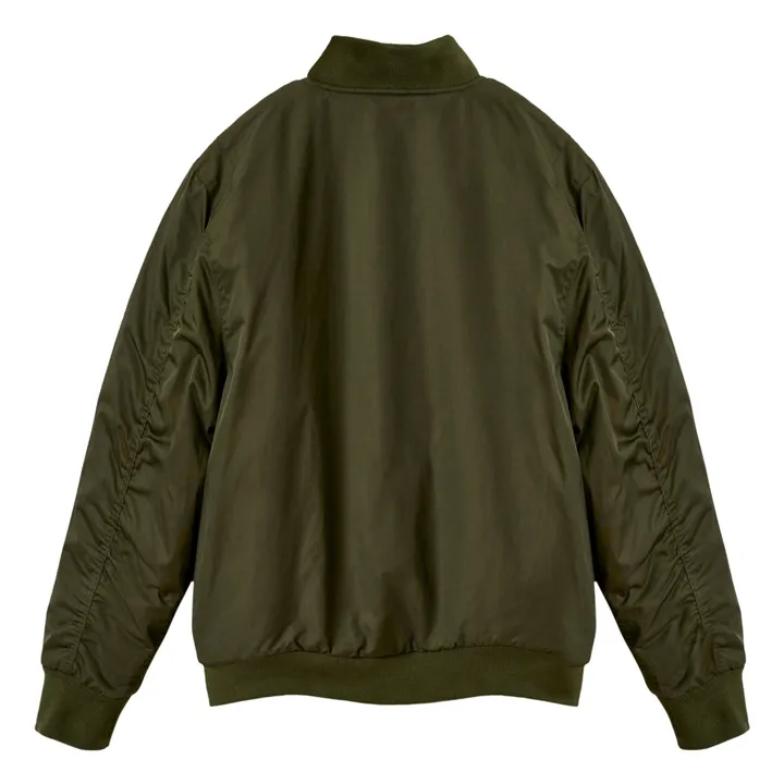 Hany Fur Lined Bomber Jacket | Khaki- Product image n°3