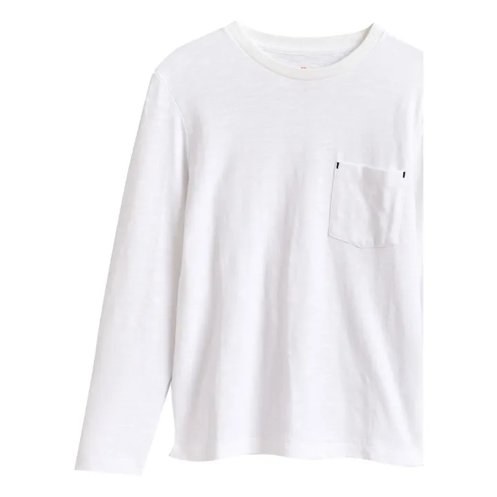 Camiseta con bolsillo Maldo | Blanco- Imagen del producto n°2