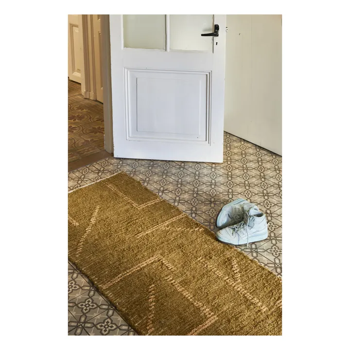 Teppich aus recycelter Baumwolle | Honiggelb- Produktbild Nr. 1