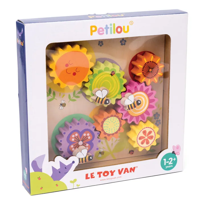 Engranajes de madera Abejas y flores- Imagen del producto n°3