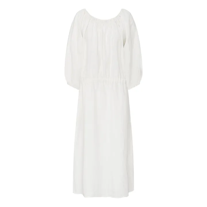 Sleep Linen Dress | White- Product image n°8