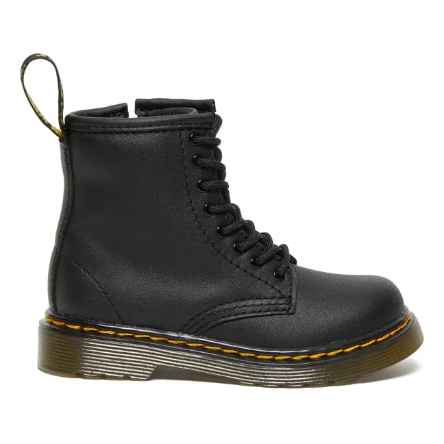 Boots à Lacets 1460 Cuir Lisse | Noir