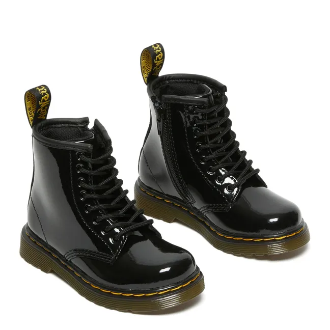 Boots à Lacets 1460 Cuir Verni | Noir