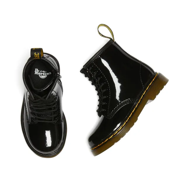 1460 Patent Leather Lace-Up Boots | Black