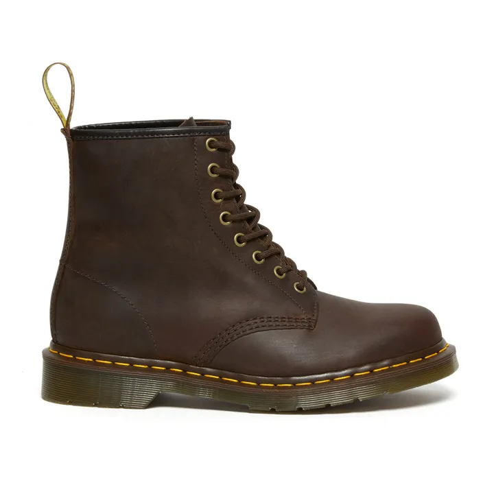 Boots à Lacets 1460 Cuir Ciré - Collection Femme  | Marron- Image produit n°0