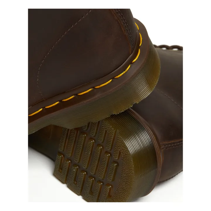Boots à Lacets 1460 Cuir Ciré - Collection Femme  | Marron- Image produit n°4