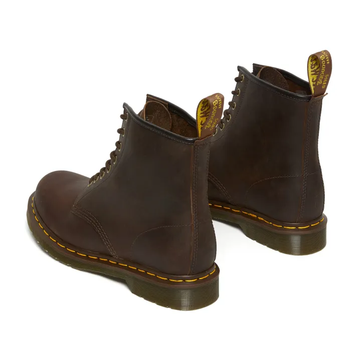 Boots à Lacets 1460 Cuir Ciré - Collection Femme  | Marron- Image produit n°5