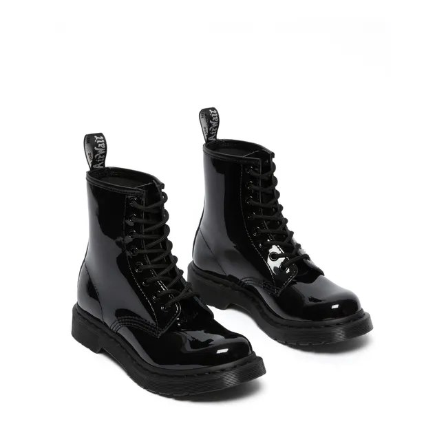 Boots à Lacets 1460 Cuir Verni - Collection Femme  | Noir