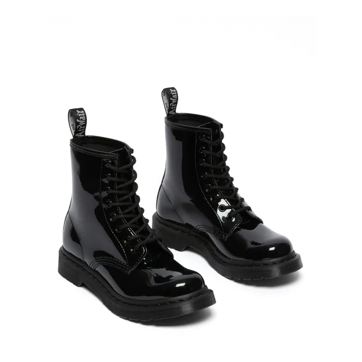Boots à Lacets 1460 Cuir Verni - Collection Femme  | Noir- Image produit n°2