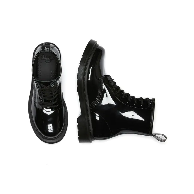 Boots à Lacets 1460 Cuir Verni - Collection Femme  | Noir