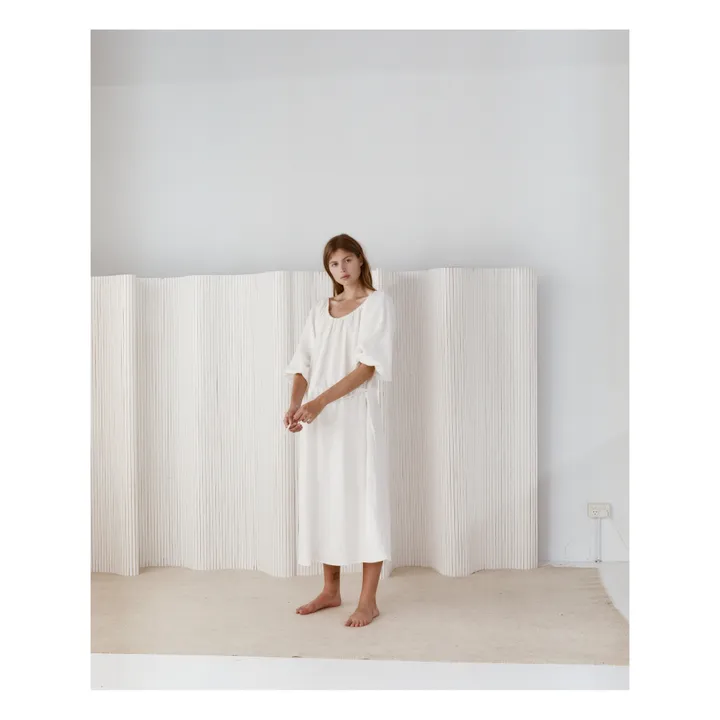 Sleep Linen Dress | White- Product image n°2