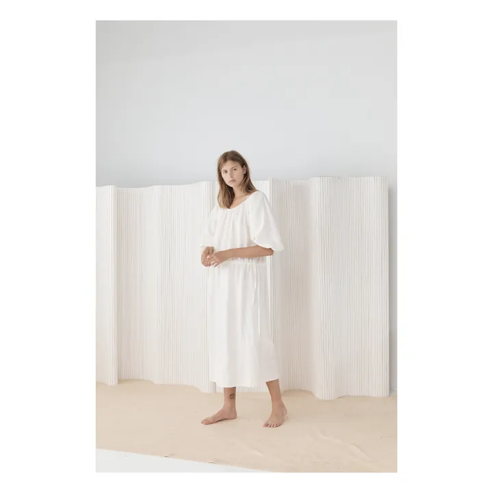 Sleep Linen Dress | White- Product image n°3