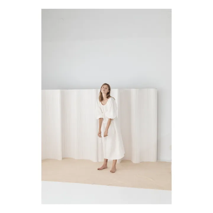Sleep Linen Dress | White- Product image n°4