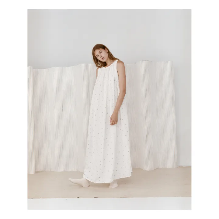 Vestito, modello: Totem in lino | Bianco- Immagine del prodotto n°1
