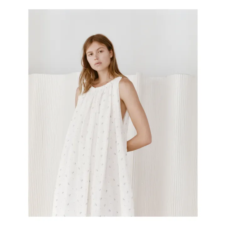 Vestito, modello: Totem in lino | Bianco- Immagine del prodotto n°2