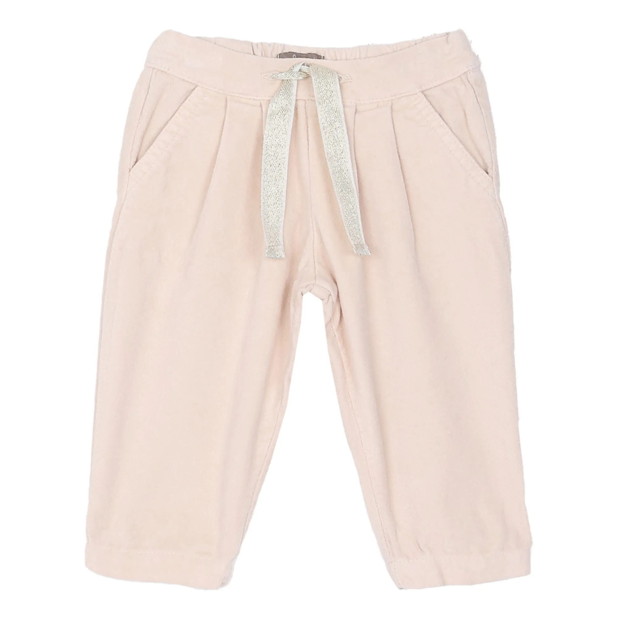Emile Et Ida Ecru Velvet Trousers