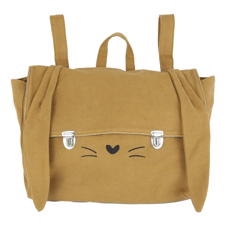Soft Rabbit School Bag | Ochre- Product image n°0
