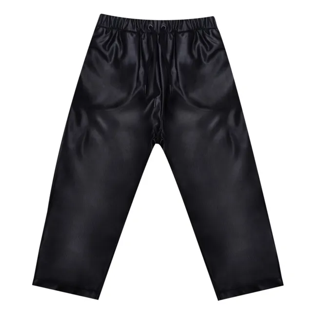 Recycled Leather Trousers | Black