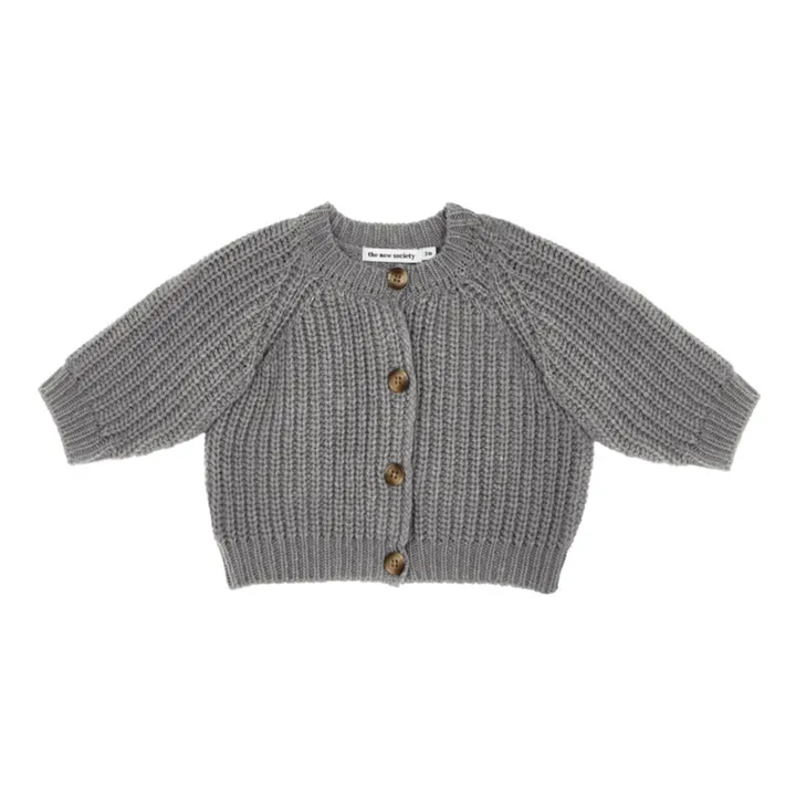 Recycled Wool Cardigan | Grey- Product image n°0